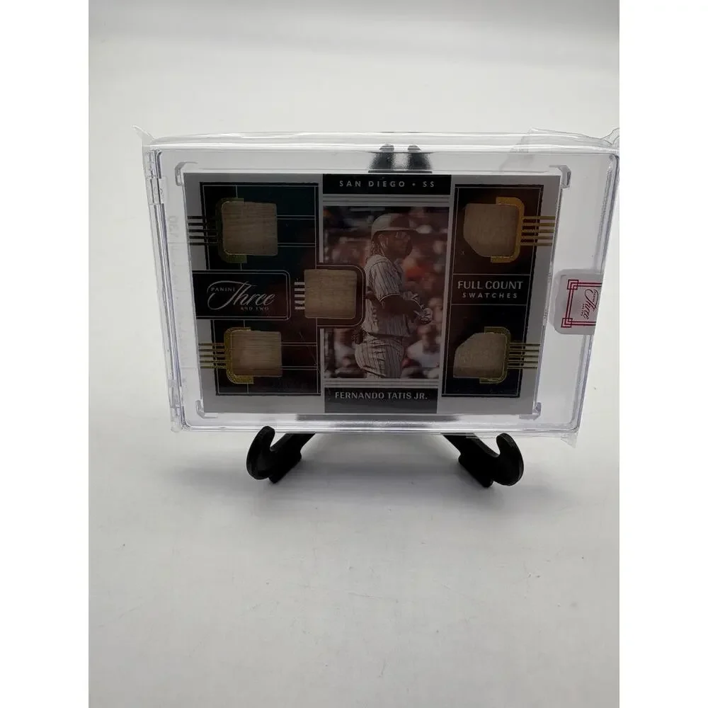 2022 Panini Three & Two Full Count Swatches Gold 44/49 Fernando Tatis Jr Padres